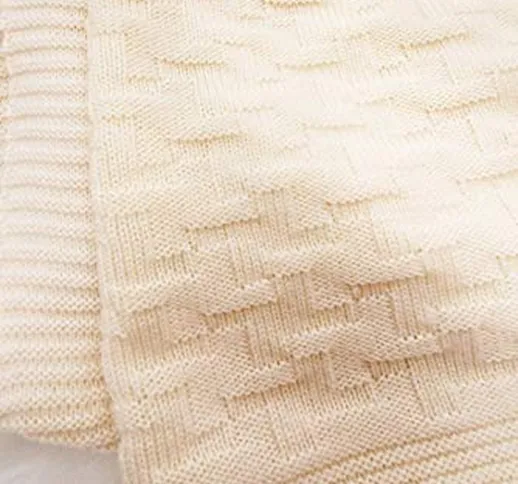 Wallaboo Coperta ultra morbida per bambini Eden, puro 100% cotone bio, Dimensione 90 x 70...