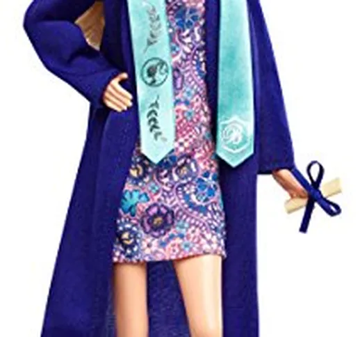 Barbie Cerimonia Bambola per celebrare l'importante Momento della Laurea,, FJH66