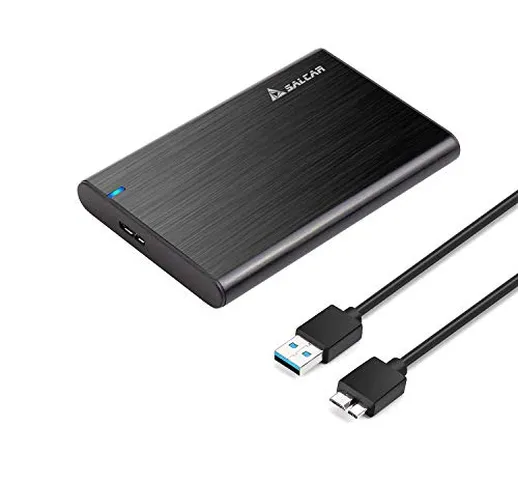 Salcar 2.5'' USB 3.0 6 TB Case Esterno per Disco Rigido UASP 5Gbps Case Hard Disk Esterno...