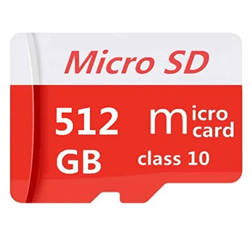 Geneircc - Scheda di memoria Micro SD SDXC da 256 GB/512 GB/1024 GB, classe 10, con adatta...