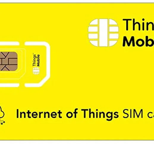 INTERNET OF THINGS SIM Card Things Mobile con copertura globale e rete multi-operatore GSM...