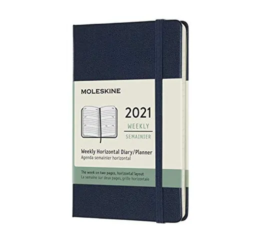 Moleskine - Agenda Settimanale 2021, Agenda Settimanale 12 Mesi con Layout Orizzontale, We...