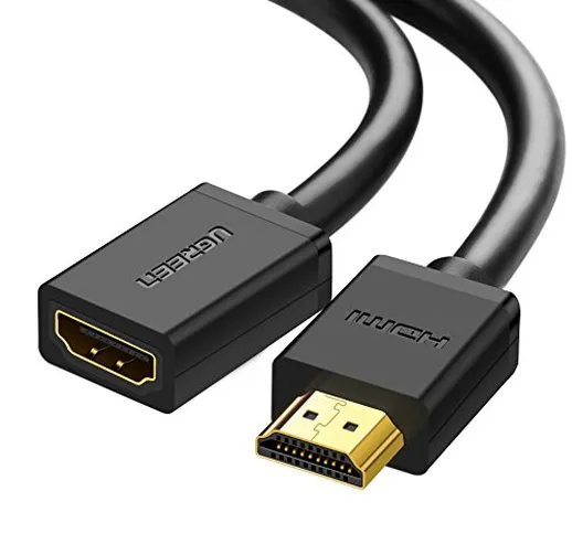 UGREEN Cavo Prolunga HDMI Maschio Femmina Alta Velocità con Ethernet, Supporta 4k 3D per P...
