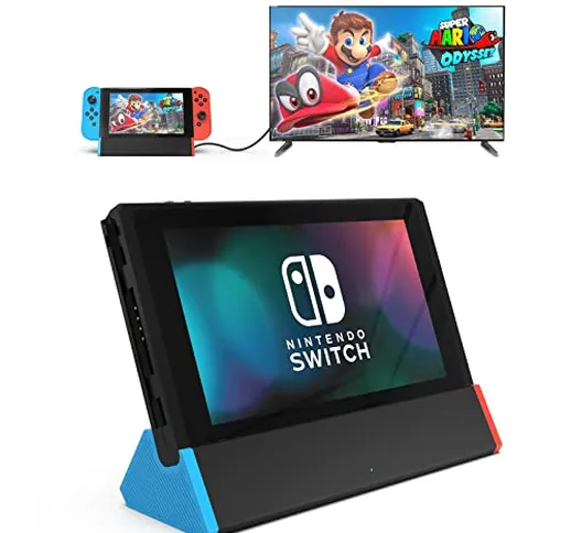 SiWiQU Switch TV Dock Compatibile con Nintendo Switch/Switch OLED, con 4K HDMI Type C Port...