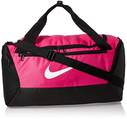 Nike Brasilia, Borsone Unisex – Adulto, Rush Pink/Black/(White), 10