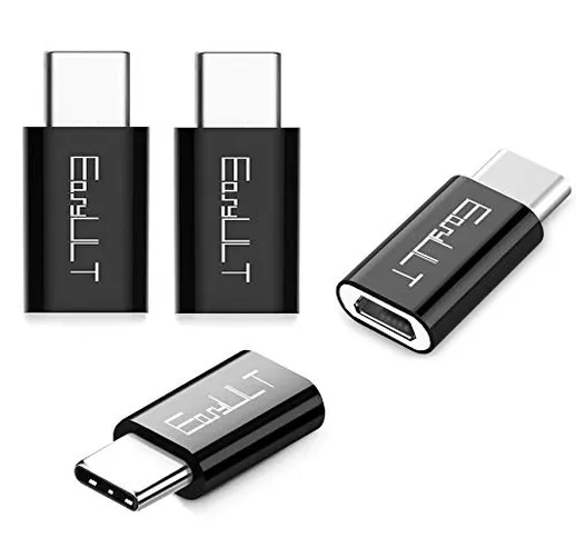 EasyULT Adattatore USB C a Micro USB Femmina[4 Pack], USB C Adapter USB Type C Adattatore...