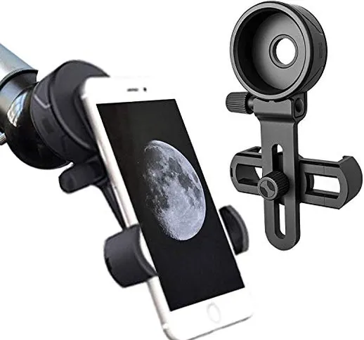 Scope Smart Phone Adapter Mount - Compatibile con Binocolo Monoculare Cannocchiale Telesco...