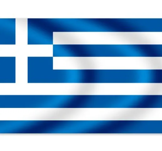Alsino Bandiera Grecia Ελλάδα Hellas 150 x 90 cm Grande Decorazione Avvenimenti Sportivi C...