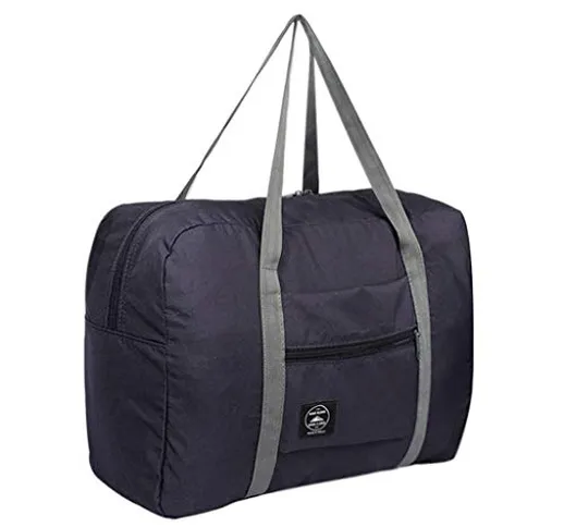 Grande capacità 40x32x16 unisex moda tela borsa da viaggio borsa da viaggio (pieghevole) (...