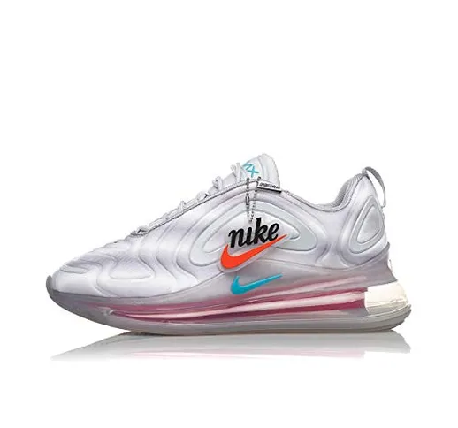 Nike Air Max 720, Scarpe da Corsa Uomo, Wolf Grey Teal Nebula Red Orbit White, 42.5 EU