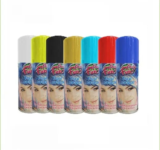 Virsus 6 bombolette Spray da 100 ml Colori Assortiti per capelli, colora i Tuoi Capelli pe...