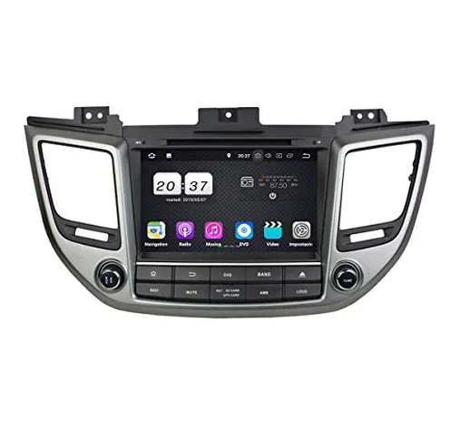 8 Pollici Touchscreen Lettore DVD Android 8.1 Autoradio per Hyundai Tucson/IX35(2015-2018)...