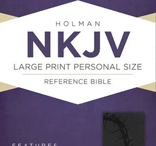Holy Bible: New King James Version, Charcoal, LeatherTouch, Holman Personal Size Reference