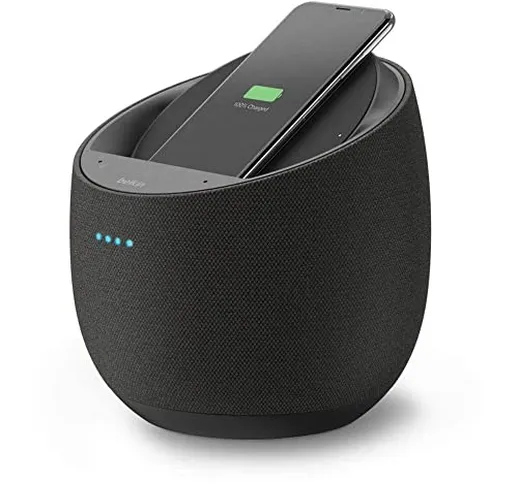 Belkin Altoparlante Intelligente Hi-Fi + Caricabatteria Wireless SoundForm Elite (Alexa, B...