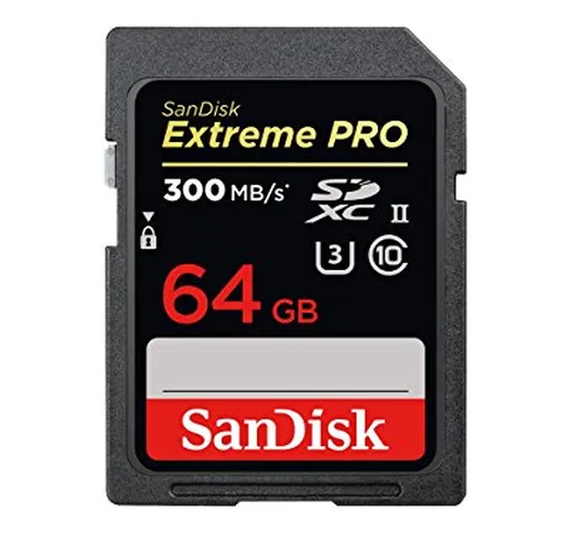Sandisk Extreme Pro 64GB SDXC UHS-II Class 10 memory card - Memory Cards (64 GB, SDXC, Cla...