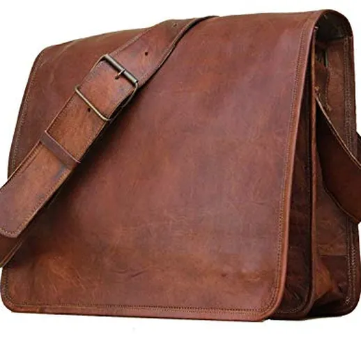 tracolla uomo messenger Borsa borsa a mano ventiquattrore 15 pollici Vintage borsa laptop...