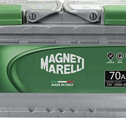 Magneti Marelli Batteria per auto 70AH 12V 600A EN1 per cassetta L3B
