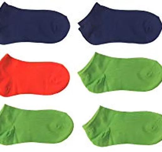 12 paia calze calzini corti bimbo bambino cotone colorati fluo - modello estivo fantasmino...