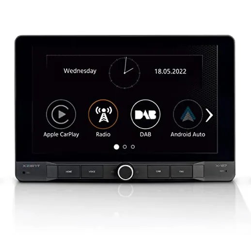 XZENT X-127 Monitor Infotainment 1DIN da 9"; Apple CarPlay; Google Android Auto; DAB+; Blu...