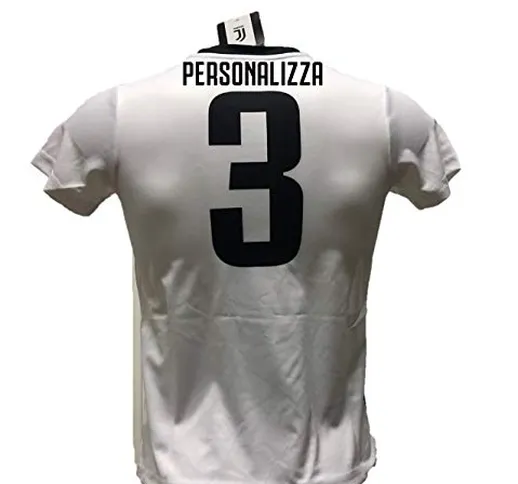 DND di D'Andolfo Ciro Maglia Calcio bianconera Numero 3 Replica autorizzata 2019-2020 Tagl...