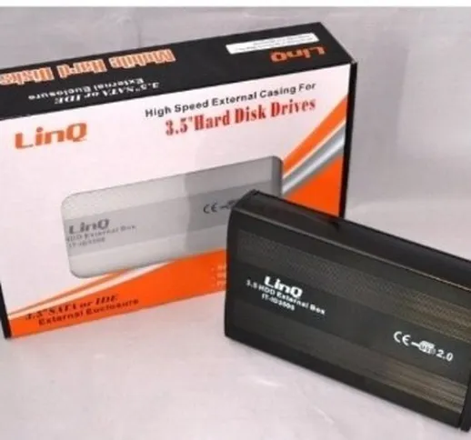 Linq Box Esterno Case per Hard Disk HDD 3.5" IDE USB 2.0