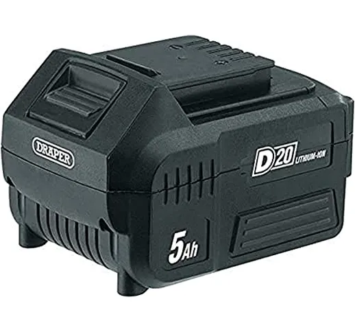 Draper Tools - Batteria agli ioni di litio D20, 5 Ah, 20 V