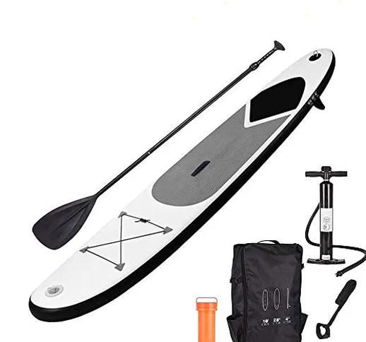 Happy Walk Inflatable Stand Up Paddle Board 3.35m Long 79cm Wide 15cm Thick SUP Package (g...