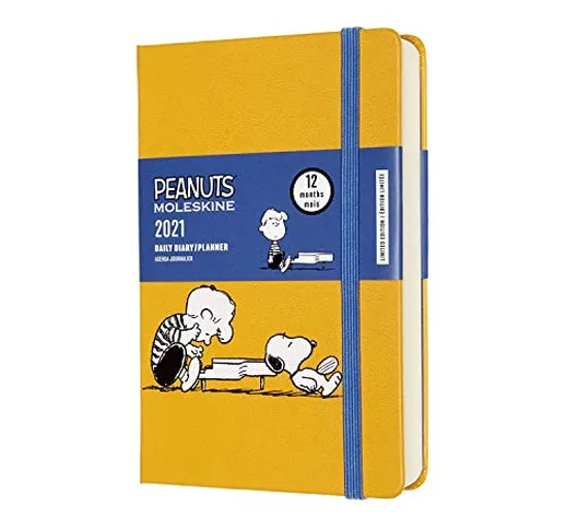 Moleskine - Agenda Giornaliera 12 Mesi Peanuts, Agenda Giornaliera 2021, Daily Planner in...