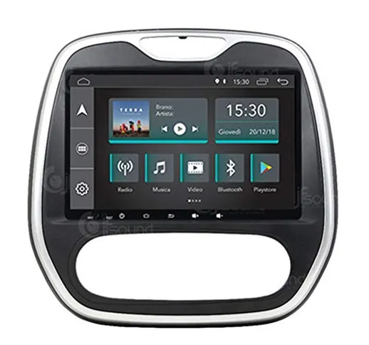 Jfsound, Autoradio Custom Fit, Renault Capture, con Android 8.1 4Core, GPS e Bluetooth Int...