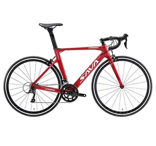 SAVADECK Warwind5.0 700C Bici da Strada in Carbonio Bici da Corsa su Strada con Cambio Shi...