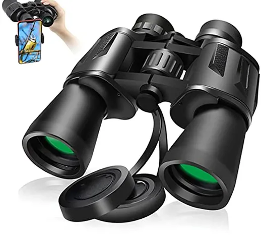 Binocolo Professionale 20×50, Binocolo Potente Compatto Notturna con Prisma Bak4 Per Osser...