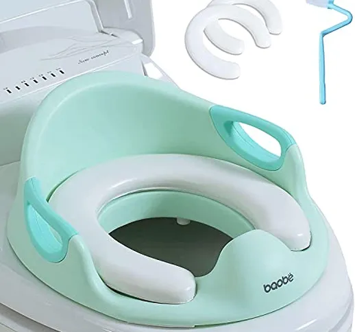 Riduttore WC per Bambini Bambino Allenatore Vasino Sedile da Toilette Ergonomico con Bracc...