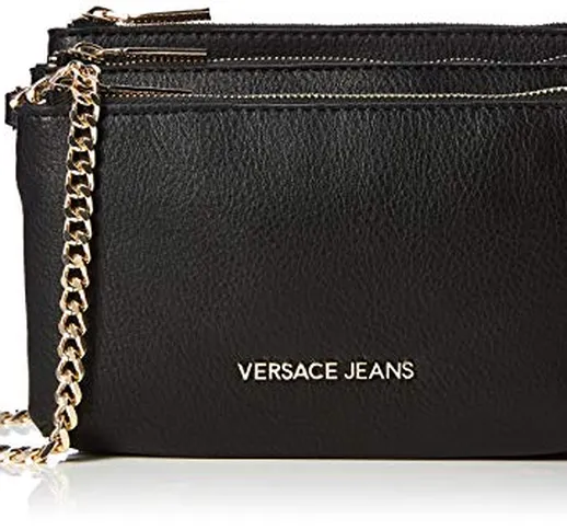 Versace Jeans Bag, Borsa a tracolla Donna, Nero (Nero), 8x15x20 cm (W x H x L)