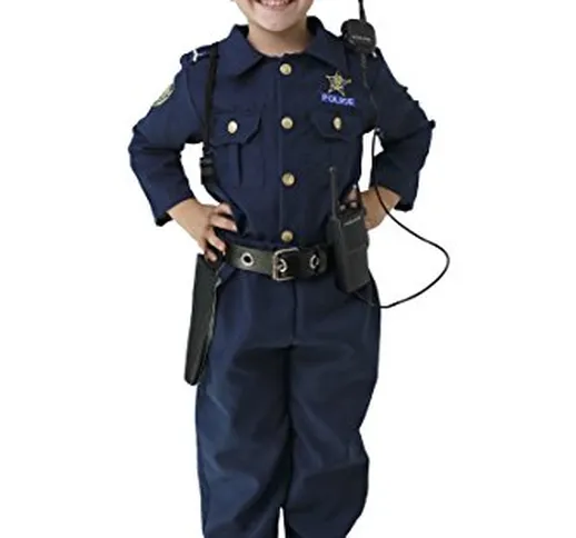 Dress Up America Deluxe costume da Poliziotto, Età 12-14 il costume include: camicia, pant...