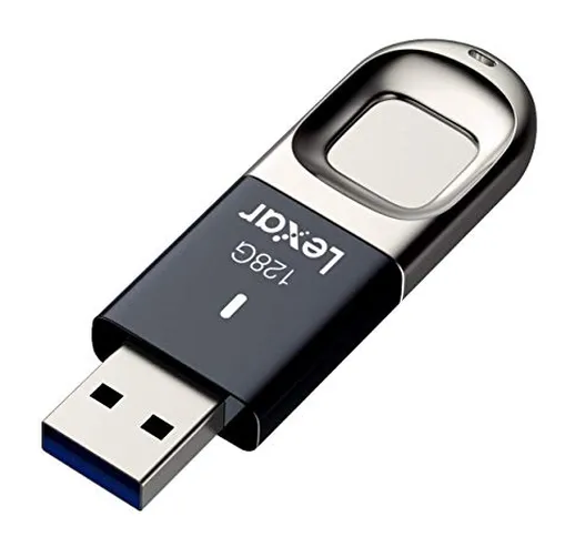 Lexar JumpDrive Fingerprint F35 USB 3.0 unità flash USB 128 GB USB tipo A 3.0 (3.1 Gen 1)...