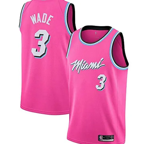 canottejerseyNBA Dwayne Wade Miami Heats #3 The Flash, Basket Jersey Maglia Canotta, Swing...