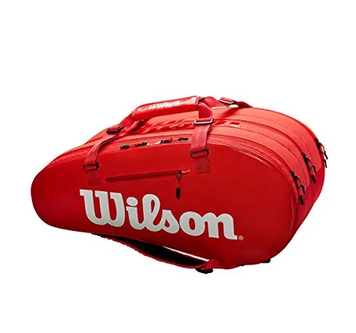 Wilson Super Tour 3 Comp Red - Borsa Racchette Tennis - WRZ840815