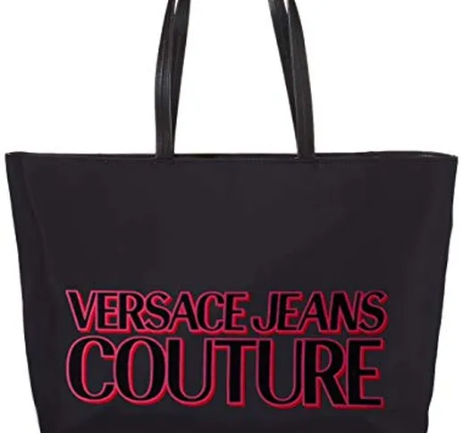 Versace Jeans, Borsa a spalla Donna, Nero (899+401), 42x29x13 cm (W x H x L)