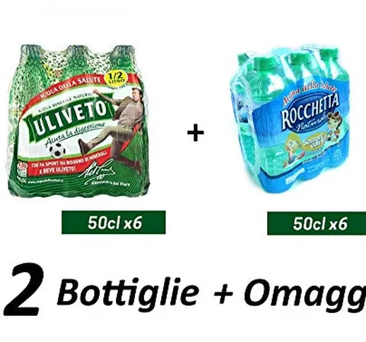 Acqua Uliveto 0,5 L più Acqua Rocchetta 0,5 L (Promozione Sales & Service)