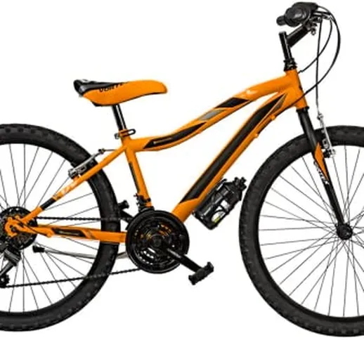 BICI MISURA 24 BAMBINO MTB BICICLETTA RAGAZZO MOUNTAIN BIKE VORTEX CAMBIO SHIMANO 18V MADE...