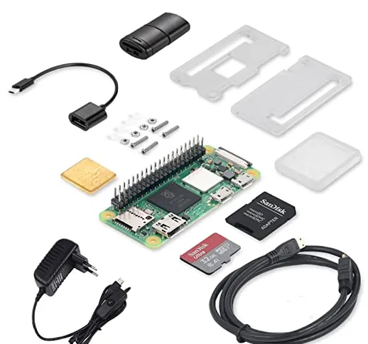 Vemico Raspberry Pi Zero 2 W Starter Kit RP3A0 5 Times Faster con 512MB SDRAM 64-bit ARM C...