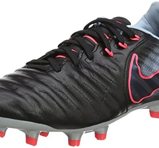 Nike Jr. Tiempo Legend VII Fg, Scarpe da Calcio Unisex-Bambini, Nero (Black/Armory Navy-Li...