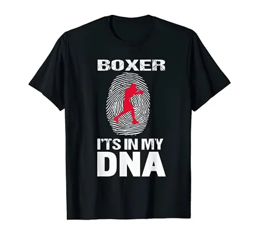 Divertente DNA di pugile per l'amante della boxe Maglietta