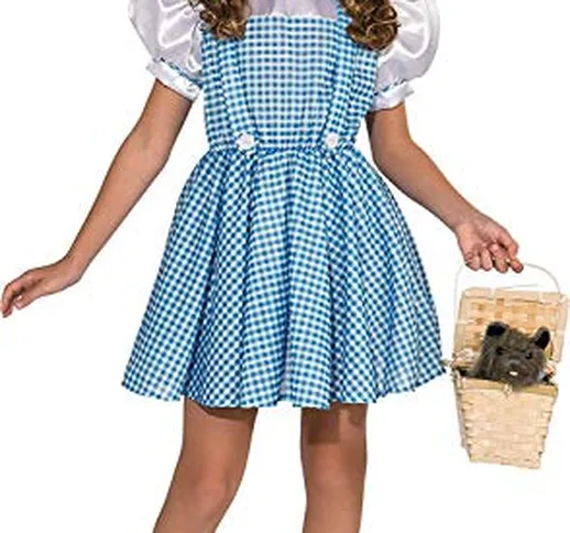 Rubie's, Costume per Bambina da Dorothy del Mago di Oz, Versione Deluxe, Taglia S, età 3-4...