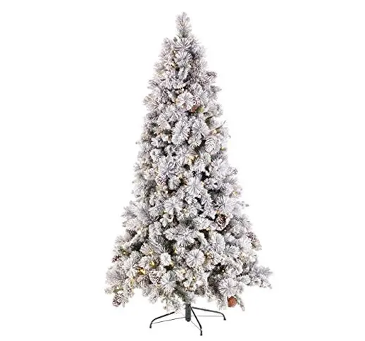 Bizzotto Albero di Natale Garlenda Glitter H.240 2058 Rami 420 LED cod.0929509