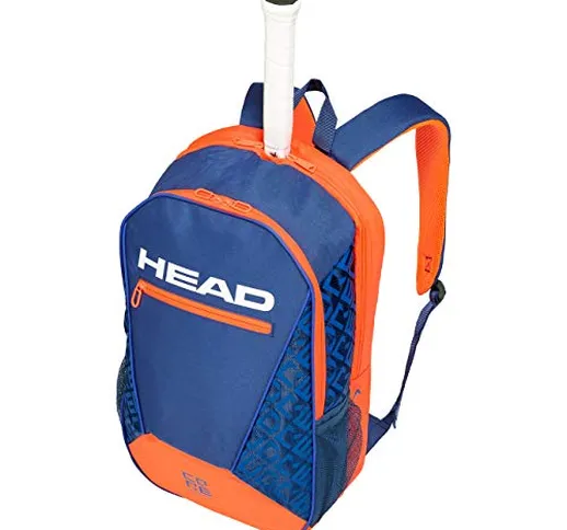 HEAD Core Backpack, Borsa per Racchetta Unisex Adulto, Blu/Arancia, Taglia unica