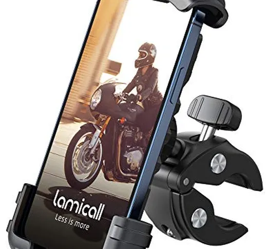 Lamicall Supporto Telefono Bicicletta, Metallico Supporto Motociclo - Manubrio Supporto Ce...