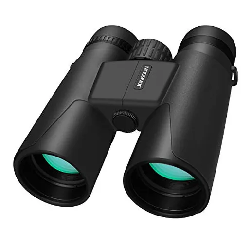 JONGSUN Binocolo 10x42 Compatto HD Adulti, Zoom Clear Binoculars Visione Notturna Luce Deb...