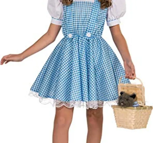Rubie's, costume per bambina da Dorothy del Mago di Oz, versione deluxe, taglia L, età 8-1...