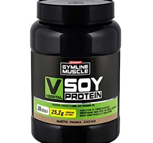 Enervit Gymline Muscle Vegetal Soy Protein Panna Cacao Integratore 800 g